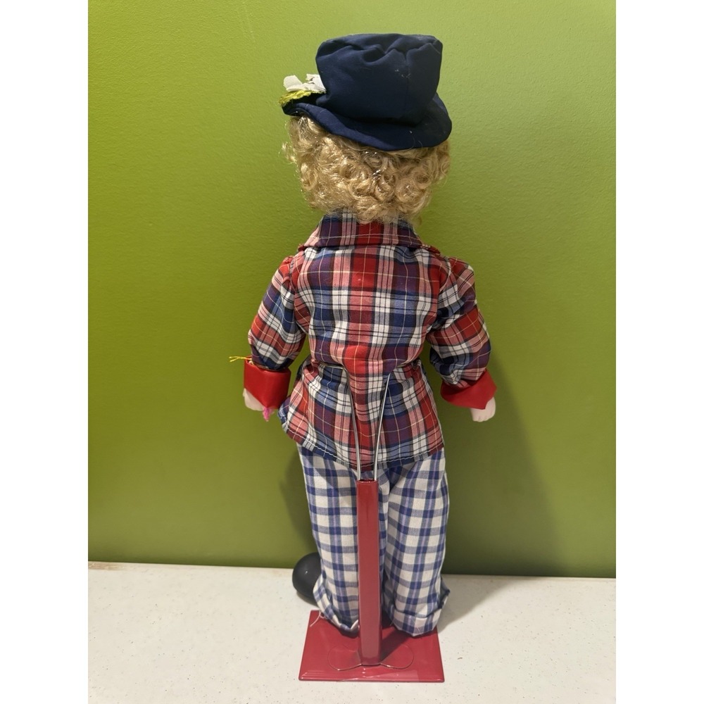 Brinn's Lenny The Clown Porcelain Doll Vtg With Stand Authentic Collectible Ed - Picture 8 of 14